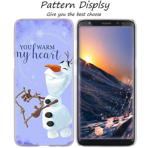 MLLSE Hot Frozen Princess Elsa Anna Hot Hard Case Cover for Samsung Galaxy S10 Lite S9 S8 Plus S7 S6 Edge S5 S4 Mini Cover