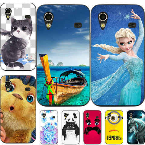 Fashion Cartoon Case For Samsung Galaxy Ace S5830i GT S5830 GT-S5830i Phone Bag Cat Landscape Drawing Back Cover Hot