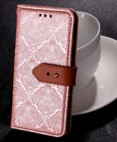 For LG K10 Cover,Card Slots Pockets Holder Flip Wallet Protective Accessories With Stand Feature For LG K10 (2017)