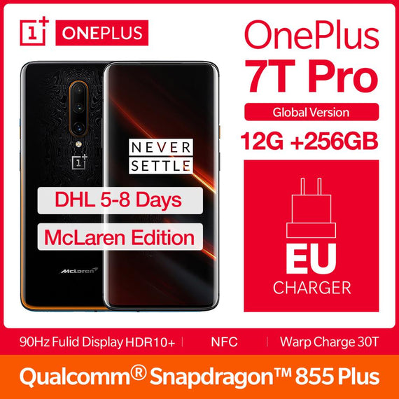 Global Version OnePlus 7T Pro Mclaren Edition Snapdragon 855 +  6.67''AMOLED Screen 90Hz Refresh Rate 48MP Triple Cam 4085mA NFC