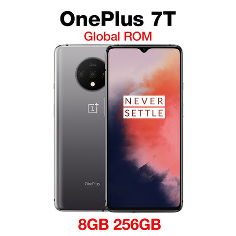 OnePlus 7T Global ROM Smartphone Snapdragon 855 Plus 6.55'' AMOLED Screen 90Hz Fluid Display 48MP Triple Cam 30W Charge