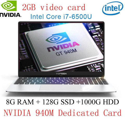 Intel i7 6500U Laptop 8G 16G RAM Laser Russian Keyboard ноутбук 1T SSD NVIDIA GeForce 940M Notebook Computer Backlit Keyboard