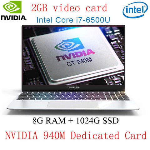 Intel i7 6500U Laptop 8G 16G RAM Laser Russian Keyboard ноутбук 1T SSD NVIDIA GeForce 940M Notebook Computer Backlit Keyboard