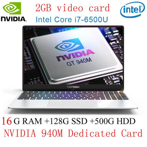 Intel i7 6500U Laptop 8G 16G RAM Laser Russian Keyboard ноутбук 1T SSD NVIDIA GeForce 940M Notebook Computer Backlit Keyboard