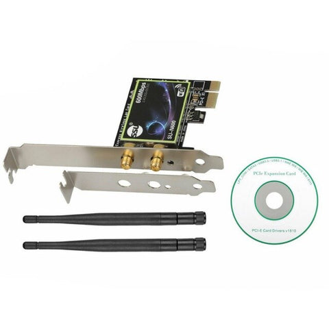 Dual Band 2.4G/5Ghz 433Mbps Wireless PCI-E Card PC Computer High Speed WiFi Adapter For Windows 7/8/8.1/10