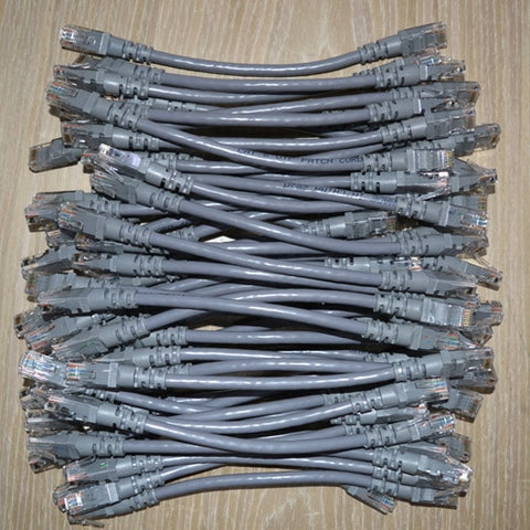 0.15m 0.2m 0.25m 0.3m 0.5m UTP CAT6 cable RJ45 network Patch cords copper wires LAN line For Gigabit Ethernet Router PC Computer