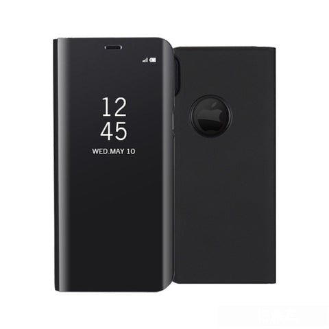 For IPhone 7 Luxury Flip Stand Clear View Mirror Cases PC PU Leather 360 Full Cover for IPhone X 6 6S 8 Plus Iphone7 Accessories