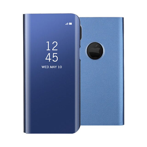 For IPhone 7 Luxury Flip Stand Clear View Mirror Cases PC PU Leather 360 Full Cover for IPhone X 6 6S 8 Plus Iphone7 Accessories