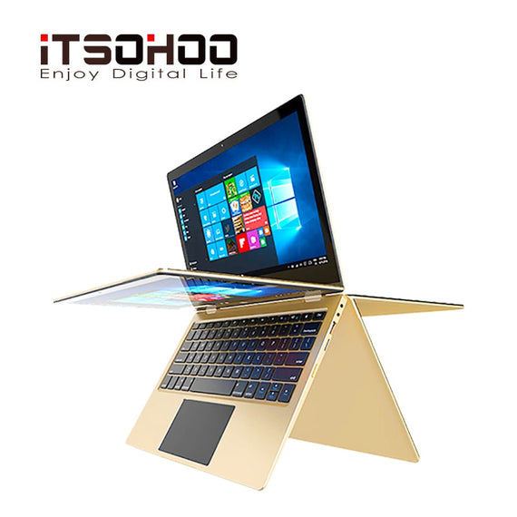 11.6 inch touch screen Netbook 2 in 1 convertible Laptops 360 degree rotating notebook computer mini intel laptop