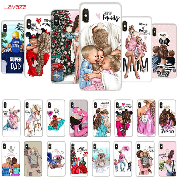 Lavaza Brown Hair Baby Mom Girl Queen Hard Case for Huawei Mate 10 20 P9 P10 P20 Lite Pro P smart for Honor 8X 10 Lite Cover