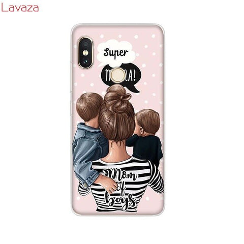 Lavaza Brown Hair Baby Mom Girl Queen Hard Case for Huawei Mate 10 20 P9 P10 P20 Lite Pro P smart for Honor 8X 10 Lite Cover