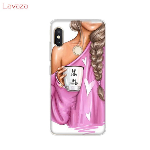 Lavaza Brown Hair Baby Mom Girl Queen Hard Case for Huawei Mate 10 20 P9 P10 P20 Lite Pro P smart for Honor 8X 10 Lite Cover