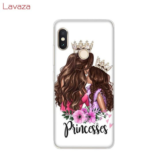 Lavaza Brown Hair Baby Mom Girl Queen Hard Case for Huawei Mate 10 20 P9 P10 P20 Lite Pro P smart for Honor 8X 10 Lite Cover