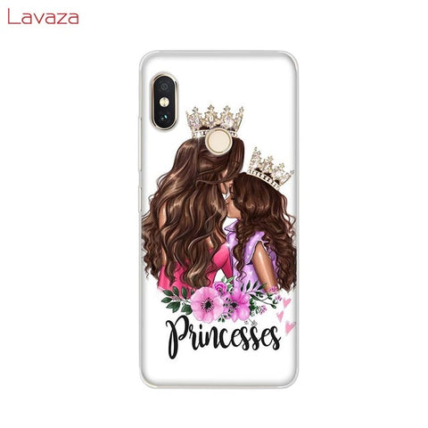 Lavaza Brown Hair Baby Mom Girl Queen Hard Case for Huawei Mate 10 20 P9 P10 P20 Lite Pro P smart for Honor 8X 10 Lite Cover