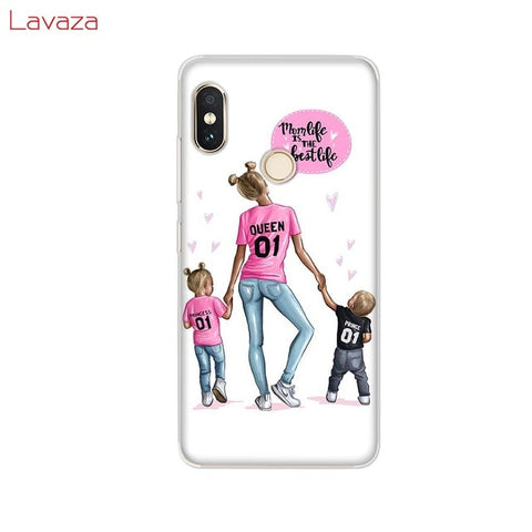 Lavaza Brown Hair Baby Mom Girl Queen Hard Case for Huawei Mate 10 20 P9 P10 P20 Lite Pro P smart for Honor 8X 10 Lite Cover