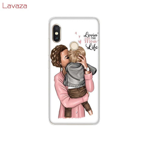 Lavaza Brown Hair Baby Mom Girl Queen Hard Case for Huawei Mate 10 20 P9 P10 P20 Lite Pro P smart for Honor 8X 10 Lite Cover