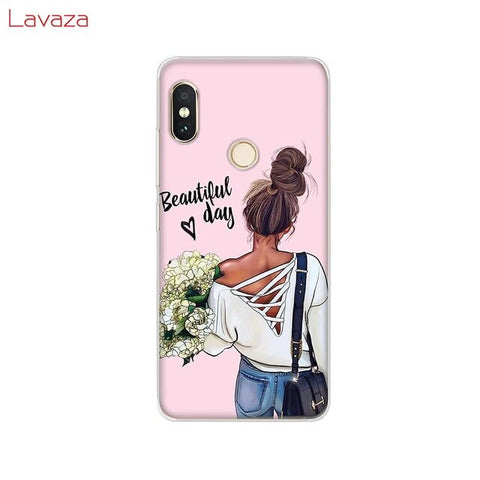 Lavaza Brown Hair Baby Mom Girl Queen Hard Case for Huawei Mate 10 20 P9 P10 P20 Lite Pro P smart for Honor 8X 10 Lite Cover