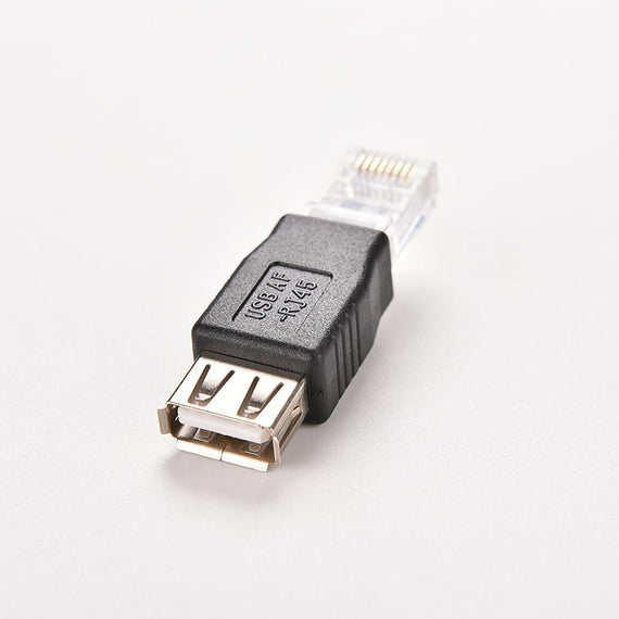 RJ45 Male to USB 2.0 AF A Female Adapter Connector PC Crystal Head Laptop LAN Network Cable Ethernet Converter Transverter Plug