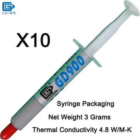 GD900 Thermal Paste Grease Silicone Plaster Heat Sink Compound High Performance Gray for CPU SSY1 SY1 SY3 SY7 SY15 SY30