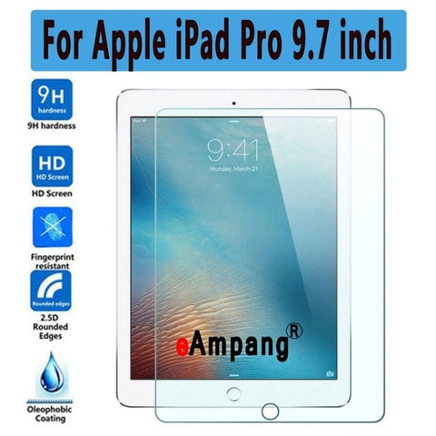 Tempered Glass for iPad 2 3 4 Air 1 2 Pro 9.7 11 10.5 9.7 2017 2018 Pro 12.9 2015 2017 10.2 2019 mini 2 3 4 5 Screen Protector